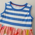 thumbnail image 6 of WIBACKER Toddler Girls Striped Summer Beach Sleeveless Dress Birthday Sundress Everyday Dresses for Kids, 6 of 9