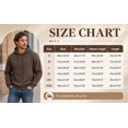 thumbnail image 6 of TKKCS Mens Solid Pullover Hoodie Drawstring Loose Fit Casual Long Sleeve Hooded Sweatshirt Khaki XL, 6 of 6