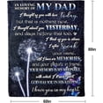 thumbnail image 2 of LHSHID Sympathy Gifts for Loss of Dad Father Sympathy Blanket Memorial Blanket Loss of Father Dad Sympathy Gifts in Memory of Loved One Gifts Grief Gifts Bereavement Gifts Throw Blankets, 2 of 7