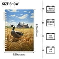 thumbnail image 3 of Duck Houses Trees Wheat Ring Binder Notebook Journey Note Diary College Ruled Spiral Notebook Study Loose Leaf Paper A5 60 Pages, 3 of 8