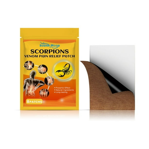Teissuly 8 Pain Relieving Patches, Knee, Back, Shoulder, And Neck Hot Patches To Relieve Pain, Scorpion Ingredient Plaster Pain Relieving Patches, Long-lasting Relief Teissuly WER202401274121