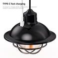 thumbnail image 4 of TIMIFIS Camping Lampe Rétro Lampe de Camping Extérieure Type-C Rechargeable Suspension Portable Gradation Infinie Lumière Chaude Multicolore Lumière d'Ambiance Camping et Randonnée, 4 of 9
