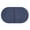 Blue, variant on YAMB Oval Cotton Bath Mat, Soft Absorbent Microfiber Bathroom Rug with Embossed Texture, Non Slip Backing Washable Carpet for Kitchen Entryway Indoor Home Daily Decoration, 15.7" x 23.6"