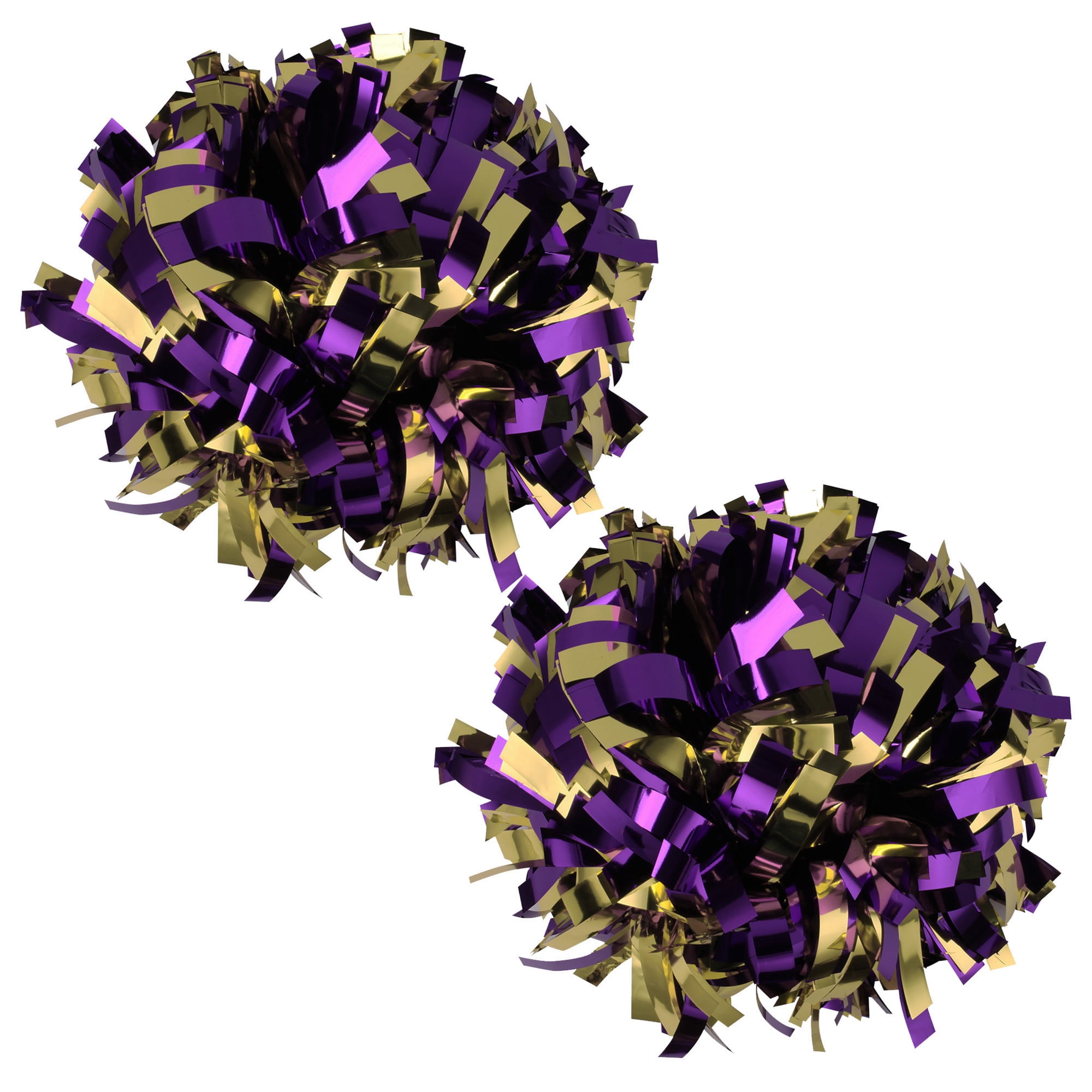 Metallic Cheer Pom Poms Cheerleading Cheerleader Gear 2 pieces one pair