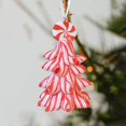 thumbnail image 1 of Adorno navideño colgante Macarena Rojo 11 cm x 7,5 cm, 1 of 8