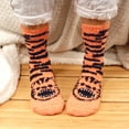 thumbnail image 3 of BambooMN Tiger Socks for Women, Fuzzy Cozy Animal Crew Socks, Warm Gifts, 2 Pairs, 3 of 6