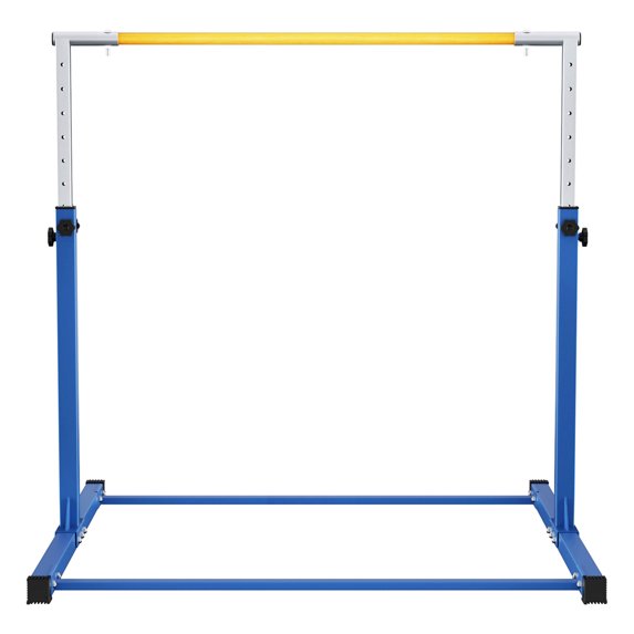 Open Box Signature Fitness Adjustable Gymnastics Bar, for Ages 3 & Up, Blue