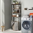 Costway 4-Tier Over the Toilet Bathroom Standing Storage Rack Organizer ...