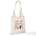 thumbnail image 6 of CafePress - Just A Girl Who Loves Owls Cute De - Unisex Canvas Tote Bag, Beige, 1-Piece, 6 of 6