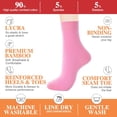 thumbnail image 4 of Women's Thin Cotton Crew Socks - Soft Above Ankle Bootie Casual Dress Socks 6-Pairs, 4 of 6