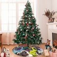 thumbnail image 7 of Sikiie Colorful Pug 30-48 inches {designName} Print Christmas Tree Skirt Snowman Xmas Tree Skirt with Edge Christmas Decorations for Holiday Party-30", 7 of 7