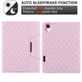 thumbnail image 3 of SaniMore for iPad 10th Generation 10.9" 2022 Case, PU Leather Case with Card Slot & Kickstand Pencil Holder Shockproof Protective Case for iPad 10th Generation Women Men, Pink, 3 of 8