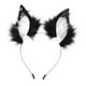 thumbnail image 5 of Diadema con orejas de Halloween, diadema multifuncional para mujeres y niñas, para mascaradas Blanco Negro, 5 of 9