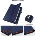 thumbnail image 6 of elitegadget Case for Onn 10.1 Inch Tablet (2024 Model) Gen 4 - Slim Lightweight Folio PU Leather Folding Stand Cover Case + 1 Random Stylus (Navy Blue), 6 of 6