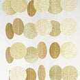 thumbnail image 2 of Chloe Elizabeth Circle Dots Paper Garland (10' Long), Gold Glitter, 2 of 4