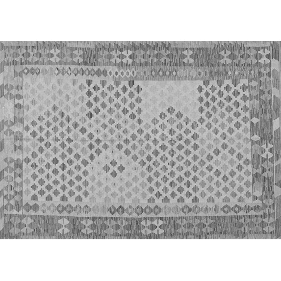 Ahgly Company Indoor Rectangle Southwestern Gray Country Area Rugs, 8' x 10'