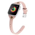 thumbnail image 1 of WorryFree Gadgets Correa de cuero compatible con Apple Watch 38 mm, 40 mm, 41 mm para niñas, hombres y mujeres, compatible con Apple Watch Series 9, 8, 7, 6 SE, 5, 4, 3, 2, 1, color rosa, 1 of 5