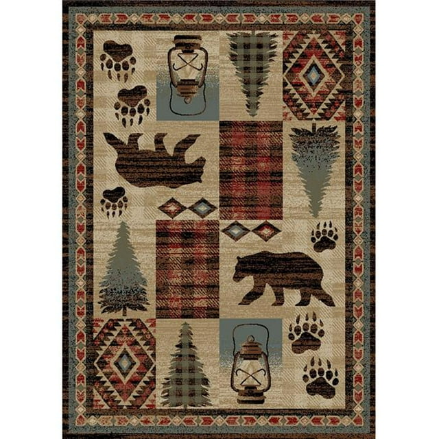 Mayberry Rug AD8871 2X4 2 x 4 Pi. Destination Américaine Cypress Creek Tapis, Multicolore