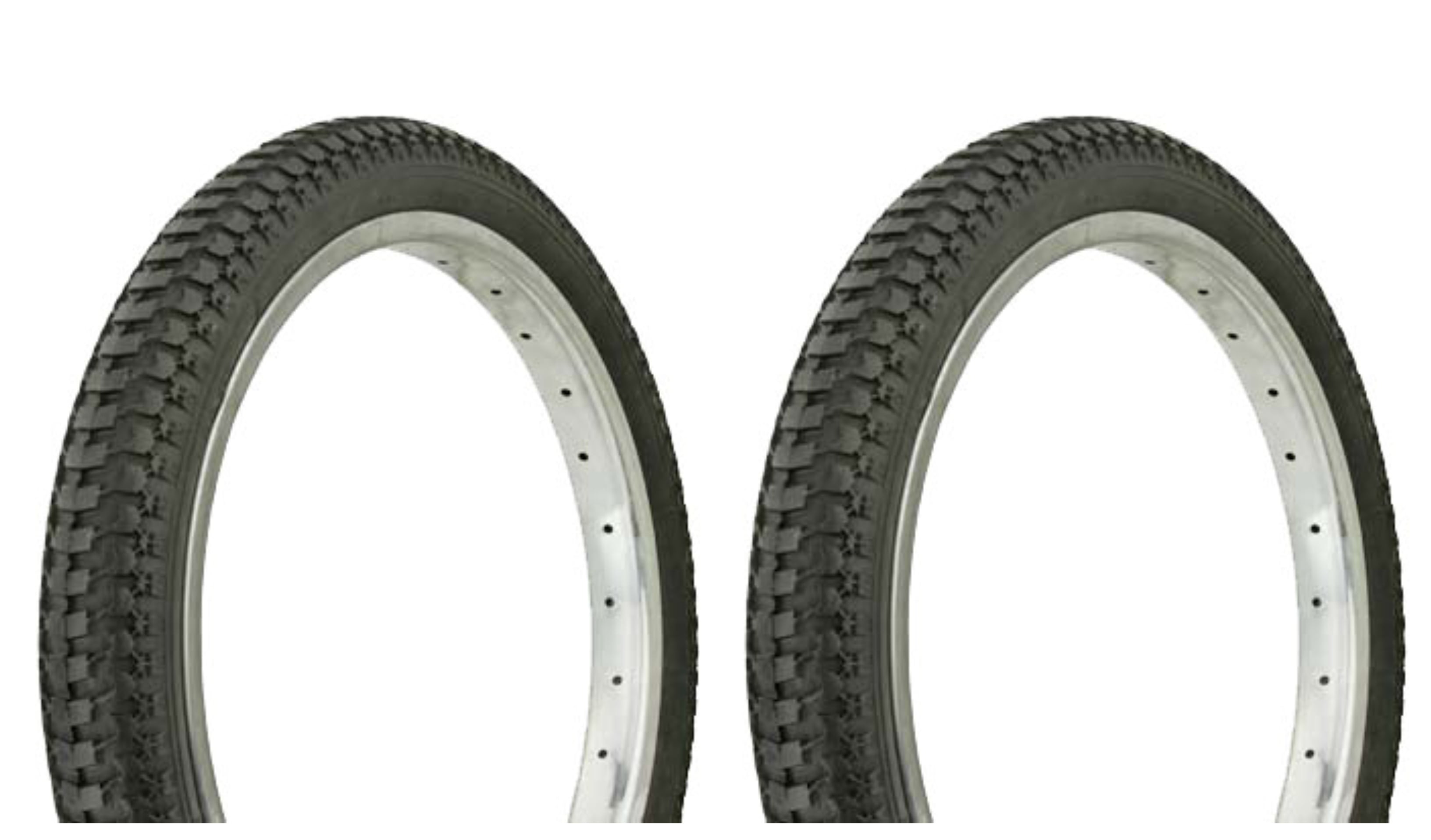 Lowrider Tire set. 2 Tires. Two Tires Duro 18" x 2.125" Black/Black