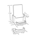 thumbnail image 2 of Azar Displays 252922-50PK Counter Trifold Brochure Holder with Business Card Pocket, 50-Pack, 2 of 2