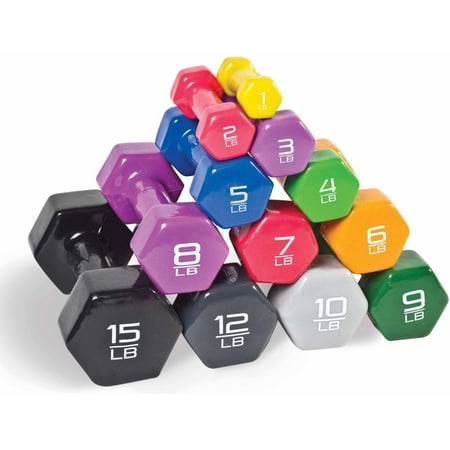 CAP Barbell Vinyl-Coated Dumbbell, Single