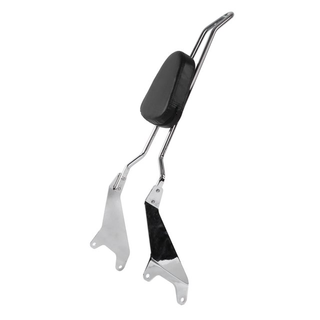 Motorcycle Rear Backrest, Well-Equipped Soft Steel Alloy Motorcycle Rear Passenger Backrest Silver For Motorcycle Riding