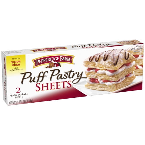 Pepperidge Farm Puff Pastry Frozen Sheets Pastry Dough, 2 Count, 17.3