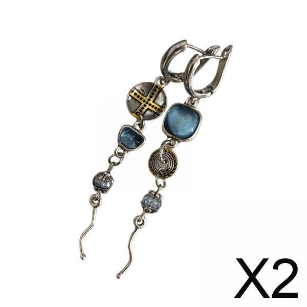 2x2x Pendientes Colgantes Moda Duradera Para Uso Diario Vacaciones Aniversario