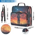 thumbnail image 2 of FORMRS Zipper Binder with Shoulder Strap 2-inch Ring 500 Sheet Capacity File Bag, Astronaut at Dawn, 2 of 5