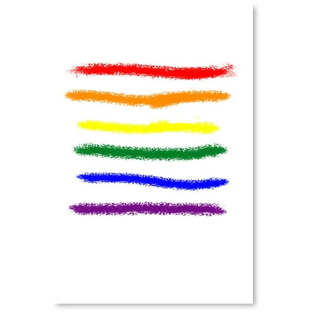 Awkward Styles LGBTQ Poster Rainbow Poster LGBTQ Pride Flag Home Decor Ideas Gay Love Illustration LGBTQ Flag Poster Decor Rainbow Flag Poster Art Colorful Decor LGBTQ Modern Decor Unframed Picture