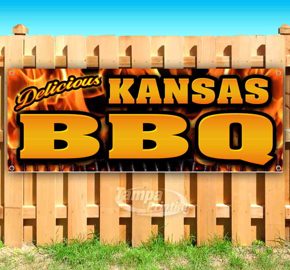 New Many Sizes Available BBQ Now Open Extra Large 13 oz Heavy Duty Vinyl Banner Sign with Metal Grommets Store Flag, Advertising