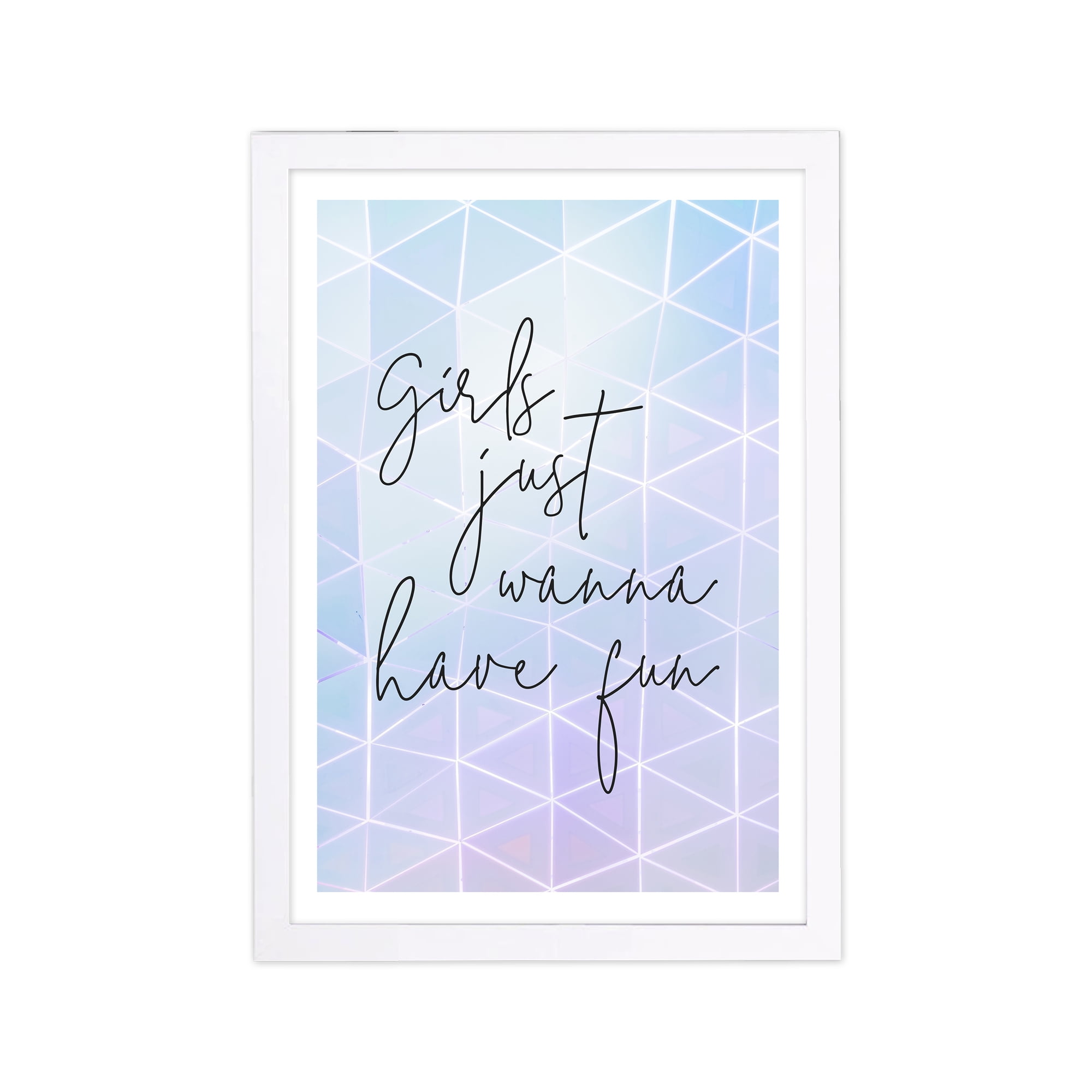 Wynwood Studio Typography and Quotes Framed Wall Art Prints 'Girls