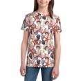 thumbnail image 3 of Wukai Starfish Shell Youth Unisex Short Sleeve T-Shirt for Boys, Girls, Teens, and Kids-Small, 3 of 7