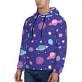thumbnail image 3 of Salouo Space Pattern Men's Fall Hoodie Sweatshirt,Sport Hoodie with Pockets for Men Pullover Casual Hooded Sweatshirt-X-Large, 3 of 7