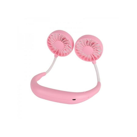

Portable USB Mini Fan Neckband Lazy Neck Hanging Style Cooler Rechargeable
