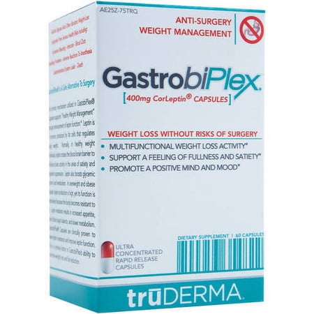 truDERMA GastrobiPlex Appetite Suppressant Weight Loss Ctules, 60 Ct