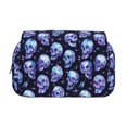 thumbnail image 2 of Disketp crystal Skull Estuche de Lápices de Doble Capa con Tapa Abatible y Cremallera, Organizador Escolar para Adolescentes y Adultos, 2 of 7