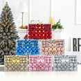 thumbnail image 2 of 100PCS Shatterproof Christmas Ball Ornaments Set for Xmas Tree Decorations, Holiday Ornaments with Handheld Gift Package for Indoor Outdoor Home Christmas Party Decoration, 2 of 8