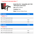 thumbnail image 2 of Brake Shoe Set - Compatible with 1960 - 1980 Toyota Land Cruiser 1961 1962 1963 1964 1965 1966 1967 1968 1969 1970 1971 1972 1973 1974 1975 1976 1977 1978 1979, 2 of 2