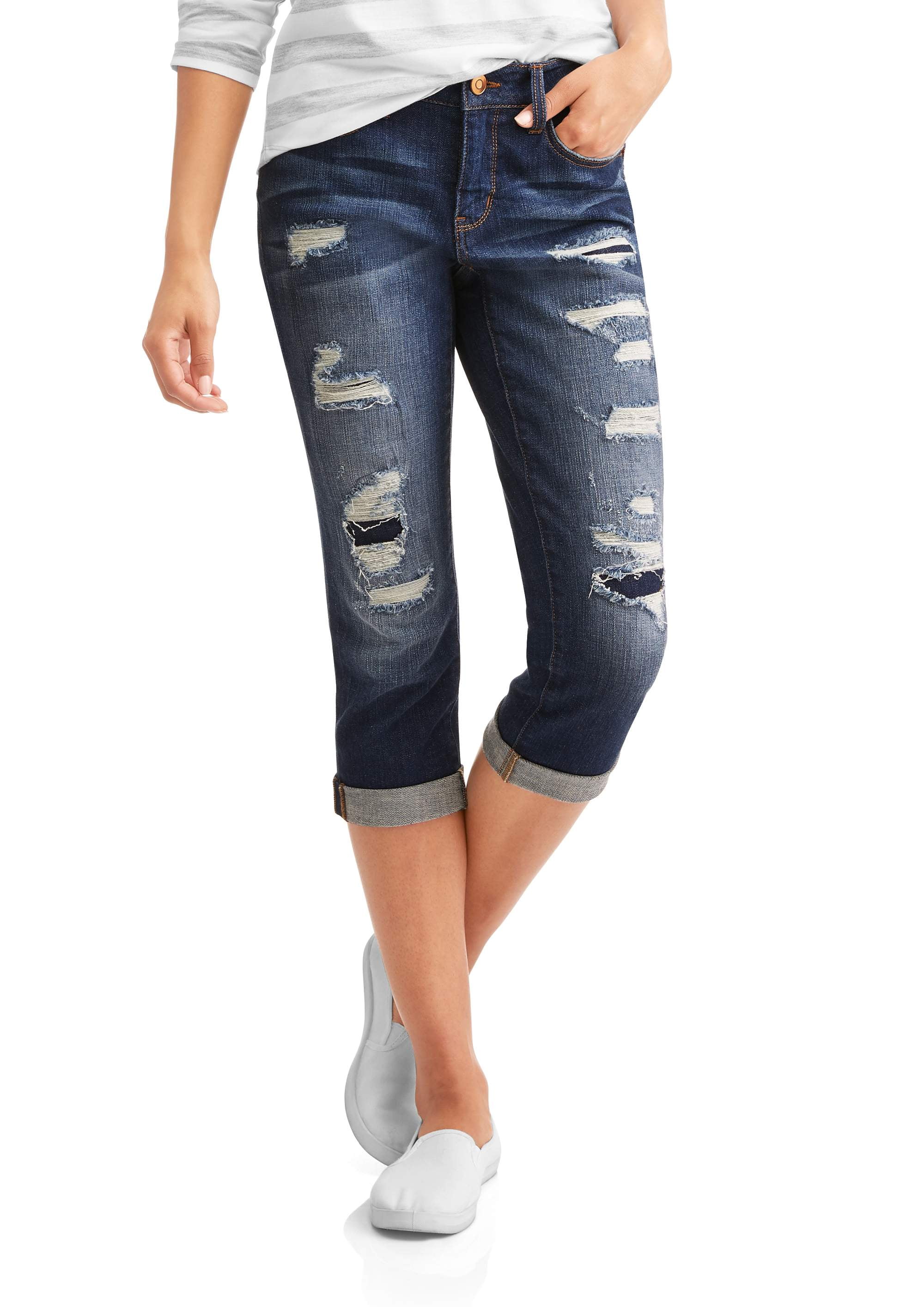 time and tru jean capris