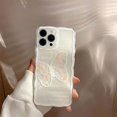 thumbnail image 3 of Funda de silicona transparente con estampado de flores para iPhone 14 Pro, funda de TPU a prueba de golpes de tulipán, funda de teléfono a prueba de golpes, 3 of 5