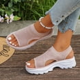 thumbnail image 5 of Dakaela Womens Walking Sandals Arch Support Platform Orthotic Slingback Summer Shoes Plantar Fasciitis Casual Open Toe Sport Sandal Pink Size 6, 5 of 9