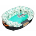 thumbnail image 1 of Pet Life PB48BLLG Touchdog Floral-Galore Ultra-Plush Rectangular Rounded Designer Dog Bed- Large, 1 of 1