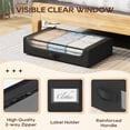 thumbnail image 5 of FDW 53L Under bed Storage with wheels,2 Pack Storage Containers, Under Bed storage(Black), 5 of 7