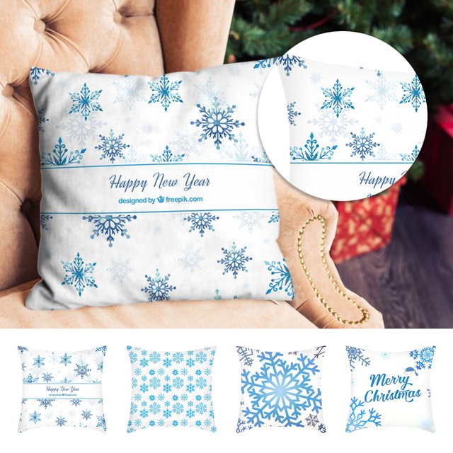 Teissuly Christmas Pillowcase Faceless Doll Dwarf Gnome Goblin Lattice Christmas Tree Snowflake Linen Printed Sofa Pillowcase Teissuly WER202311017084