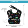 thumbnail image 4 of Easygdp Gamepads Bibs For Babies, Baby Bibs for Eating, Toddler Bibs, Waterproof Bibs, Feeding Bibs, for Toddlers, Boys, Girls, 4 of 8
