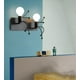 thumbnail image 3 of Aplique de pared creativo retro de hierro Art Deco con base E27 para bar, dormitorio, cocina, restaurante, cafetería y pasillo, color negro., 3 of 3