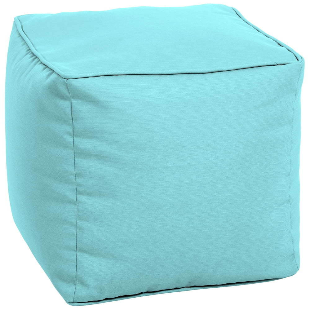 Better Homes and Gardens Outdoor Patio 17" Square Pouf