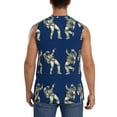 thumbnail image 4 of Haiem Men's Disco party Astronaut Dancing Print Tank Tops Summer Sleeveless Cut Off Workout T-Shirts Fitness Vest Athletic Undershirts-Medium, 4 of 8
