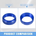 thumbnail image 6 of Unique Bargains AC Audio Volume Tune Control Switch Knob Ring Cover Replace for Nissan Murano 2015-2021 Blue (Set of 4), 6 of 6
